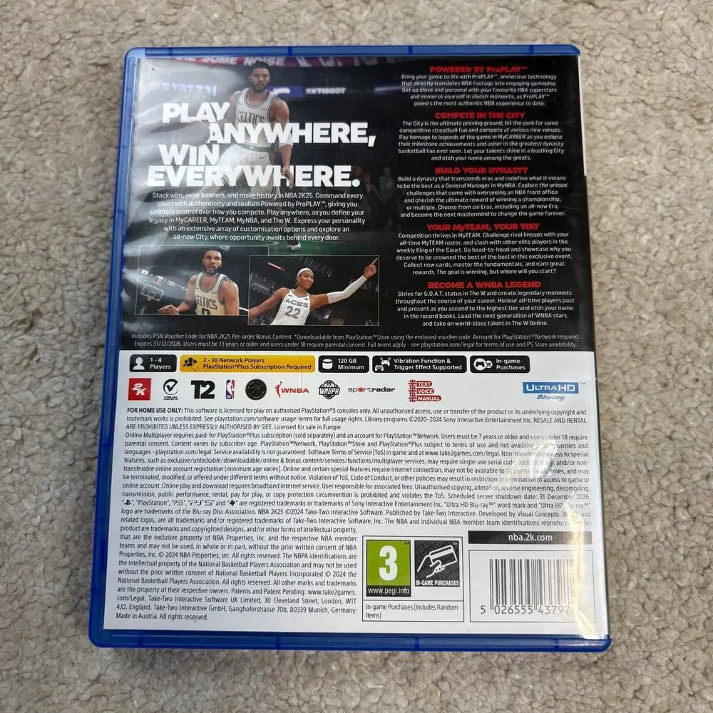 NBA 2K25 Video Game PS5